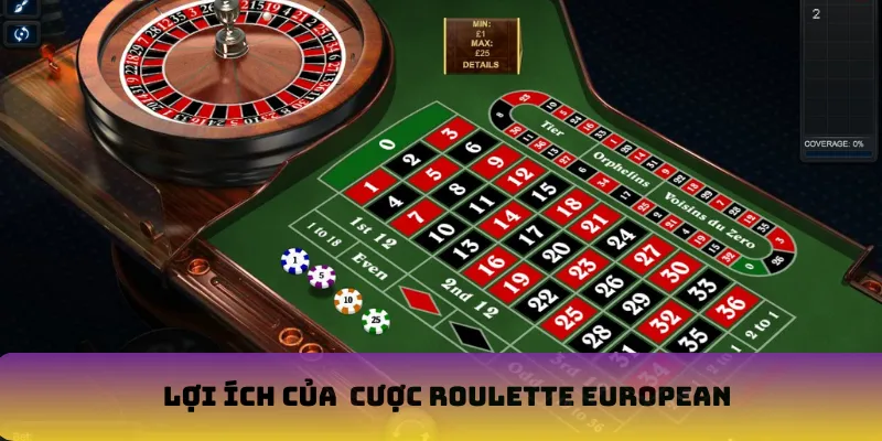 Lợi ích của cược Roulette European