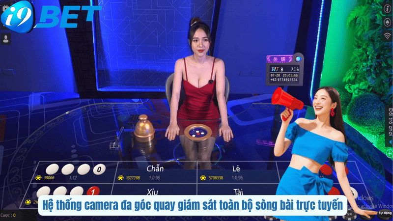 Hệ thống camera đa góc quay giám sát toàn bộ sòng bài trực tuyến